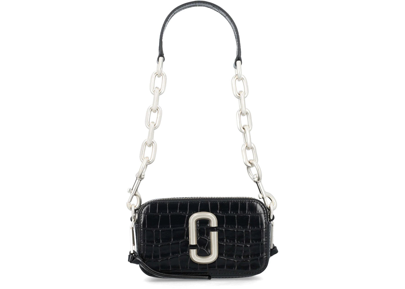 Marc Jacobs The Snapshot Shoulder Crocco Black