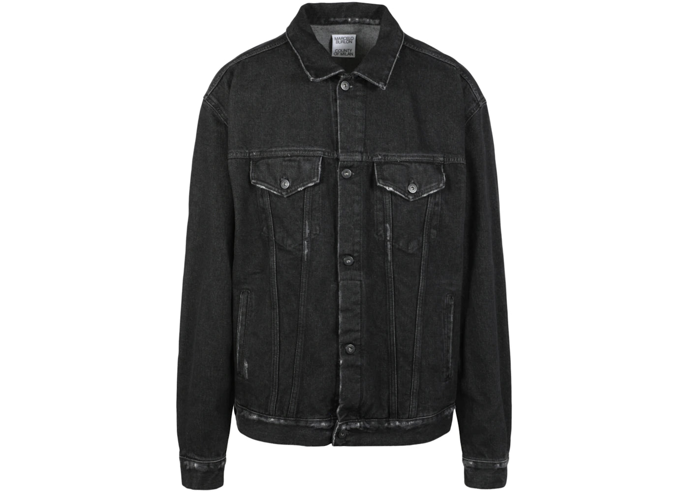 Marcelo Burlon Tempera Cross Stone Slim Jacket Black