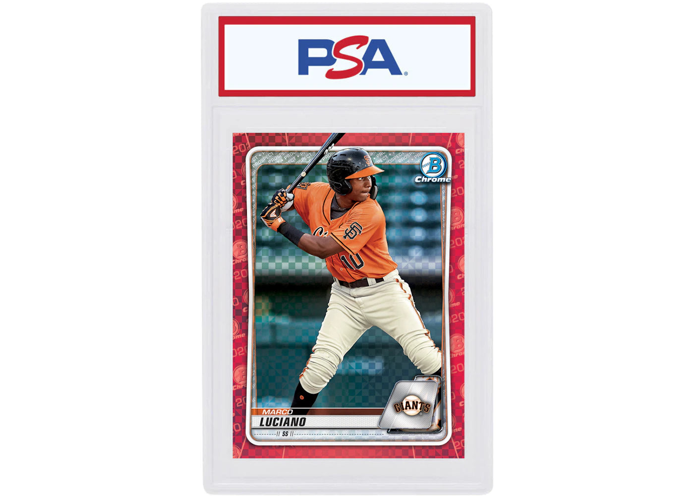 Marco Luciano 2020 Bowman Chrome X Red X-Fractor 1/1 #BCP-213 (PSA or BGS Graded)