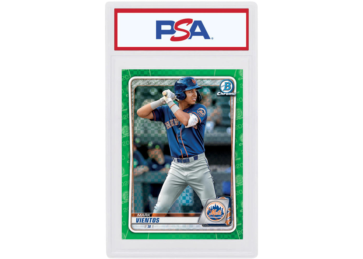 Mark Vientos 2020 Bowman Chrome X Green X-Fractor /31 #BCP-154