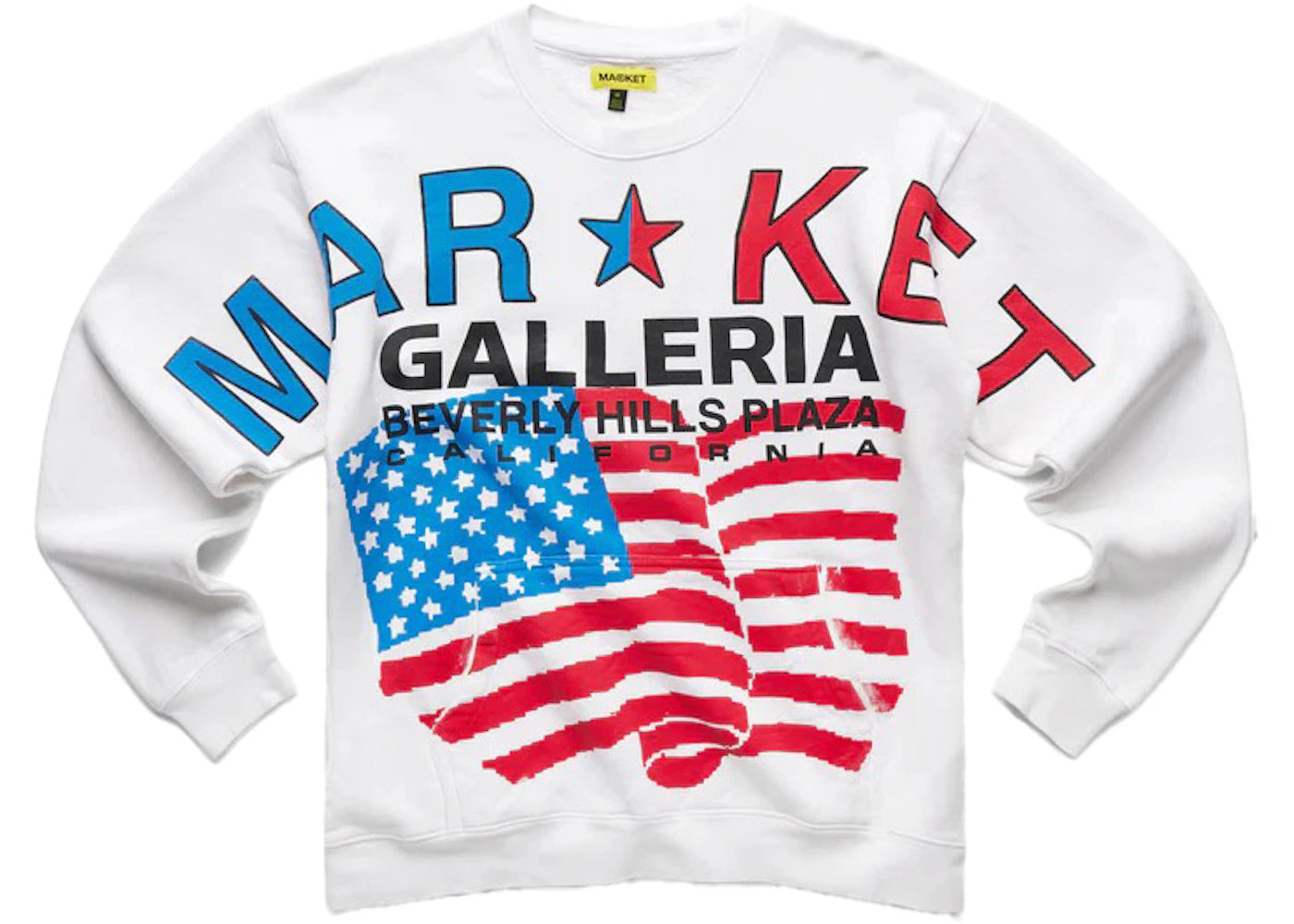 Market Low Prices Fleece Crewneck White