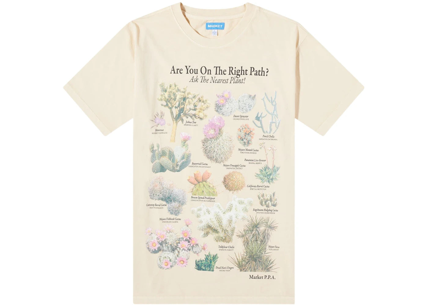 Market Right Path T-Shirt Sand