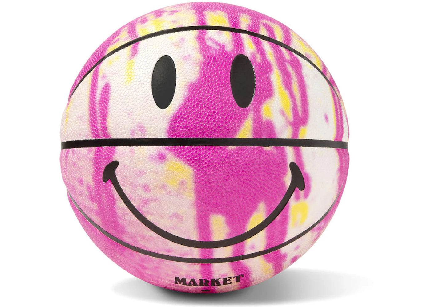 Market Smiley 50th Anniversary Splatter Basketball Pink