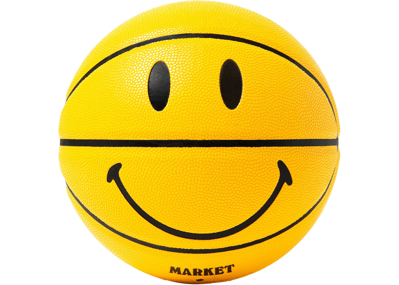 Market Smiley Basketball Yellow