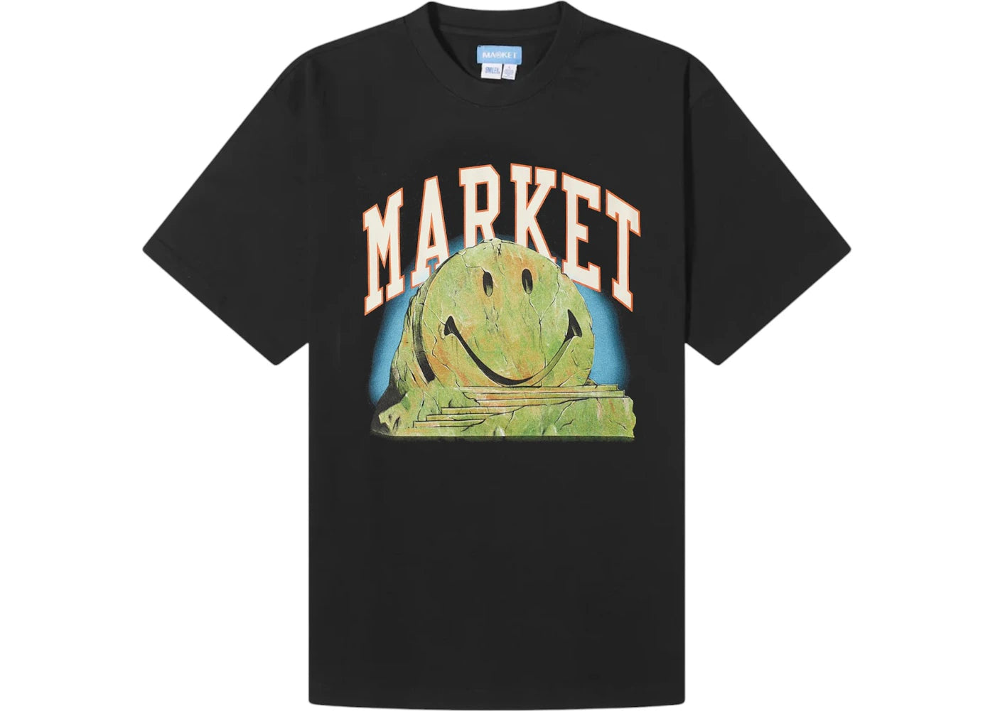 Market Smiley Out Of Body T-Shirt Washed Black
