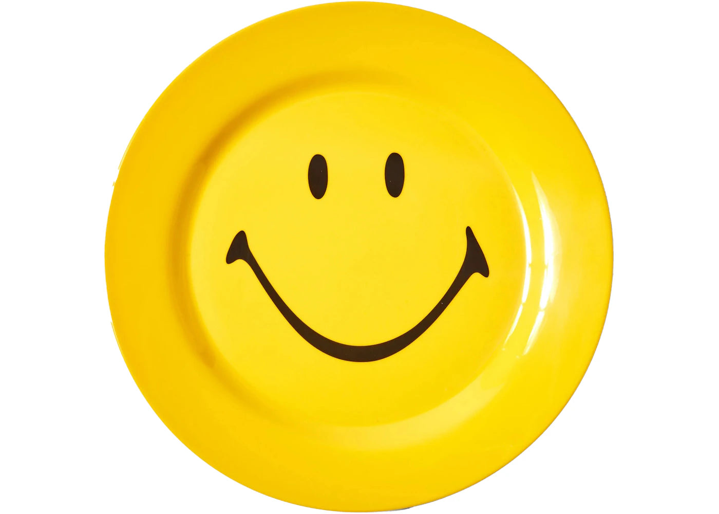 Market Smiley Plate 4 Piece Set Yellow
