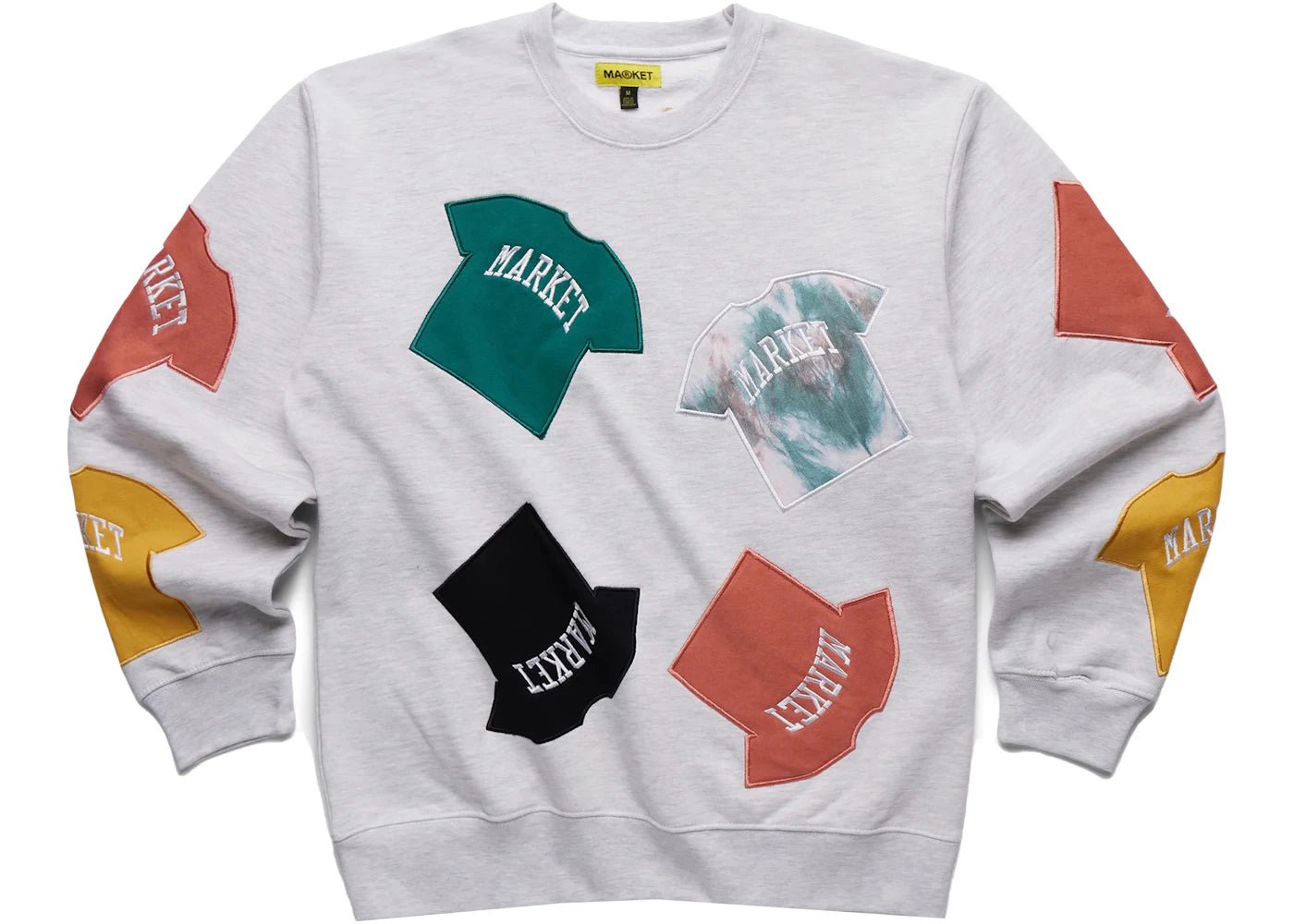 Market T-Shirt Patch Crewneck Sweatshirt Ash Grey