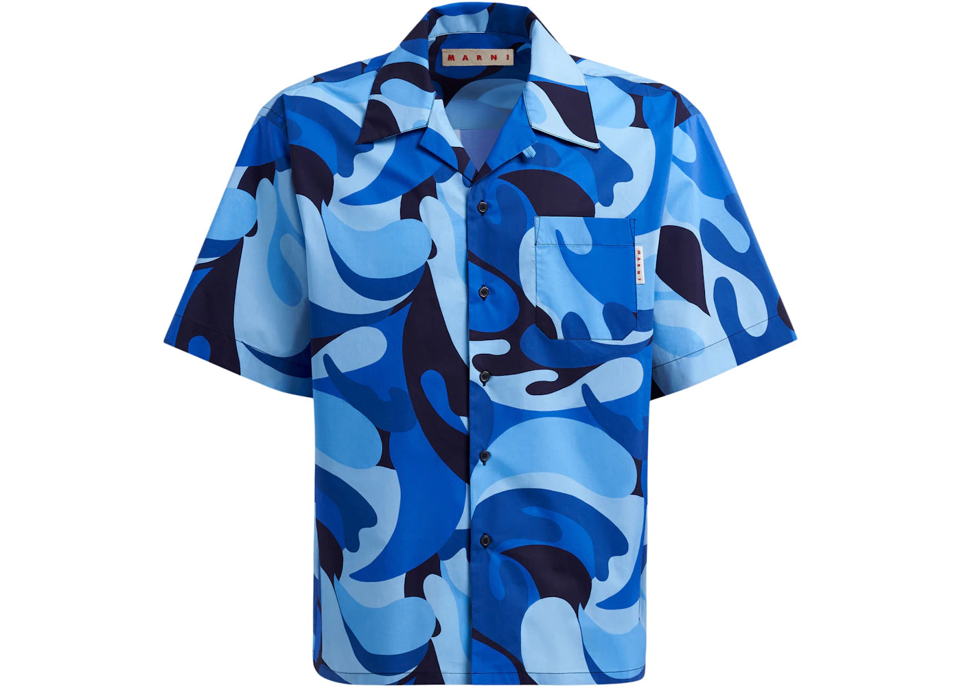 Marni 50's Shirt Blue Camo