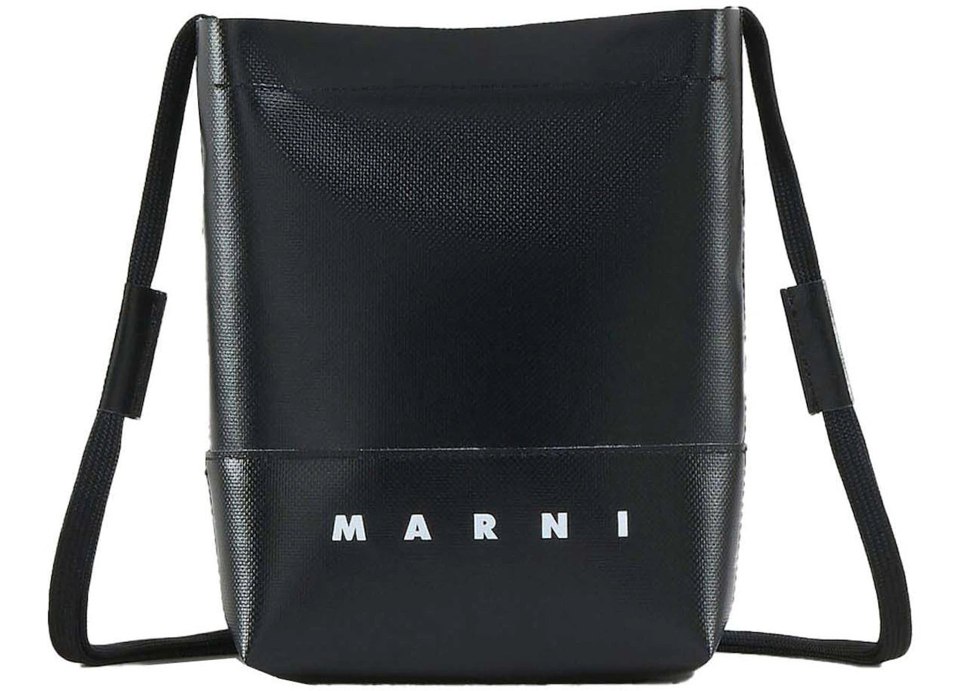 Marni Borsa A Tracolla Nera Con Logo Black