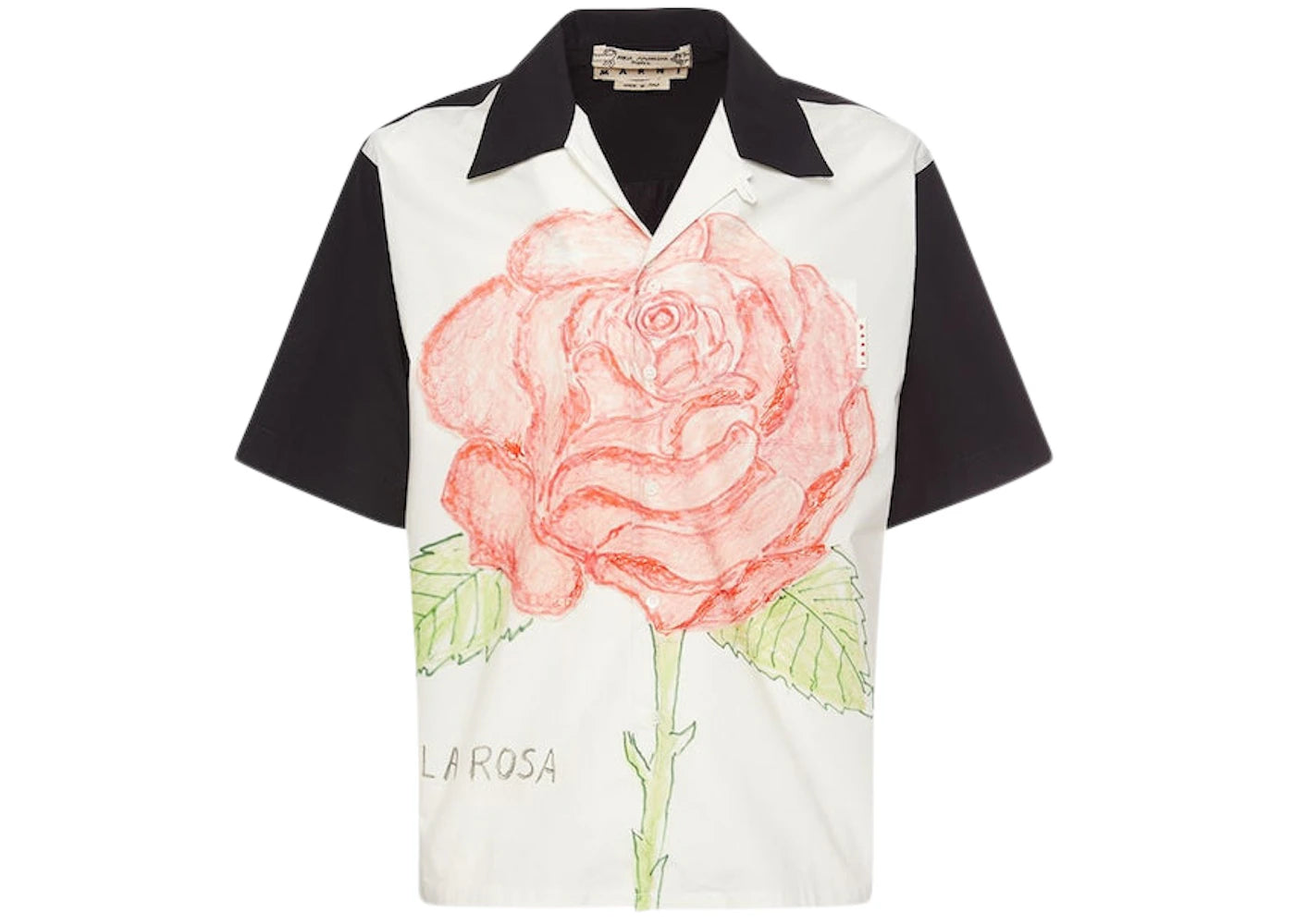 Marni La Rosa Print Poplin Shirt Multicolor