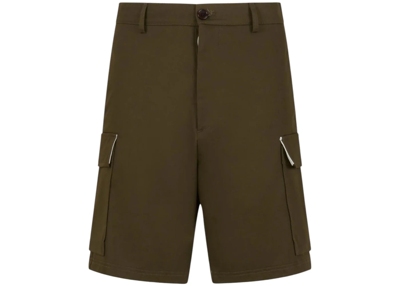 Marni Organic Gabardine Shorts Deep Sage