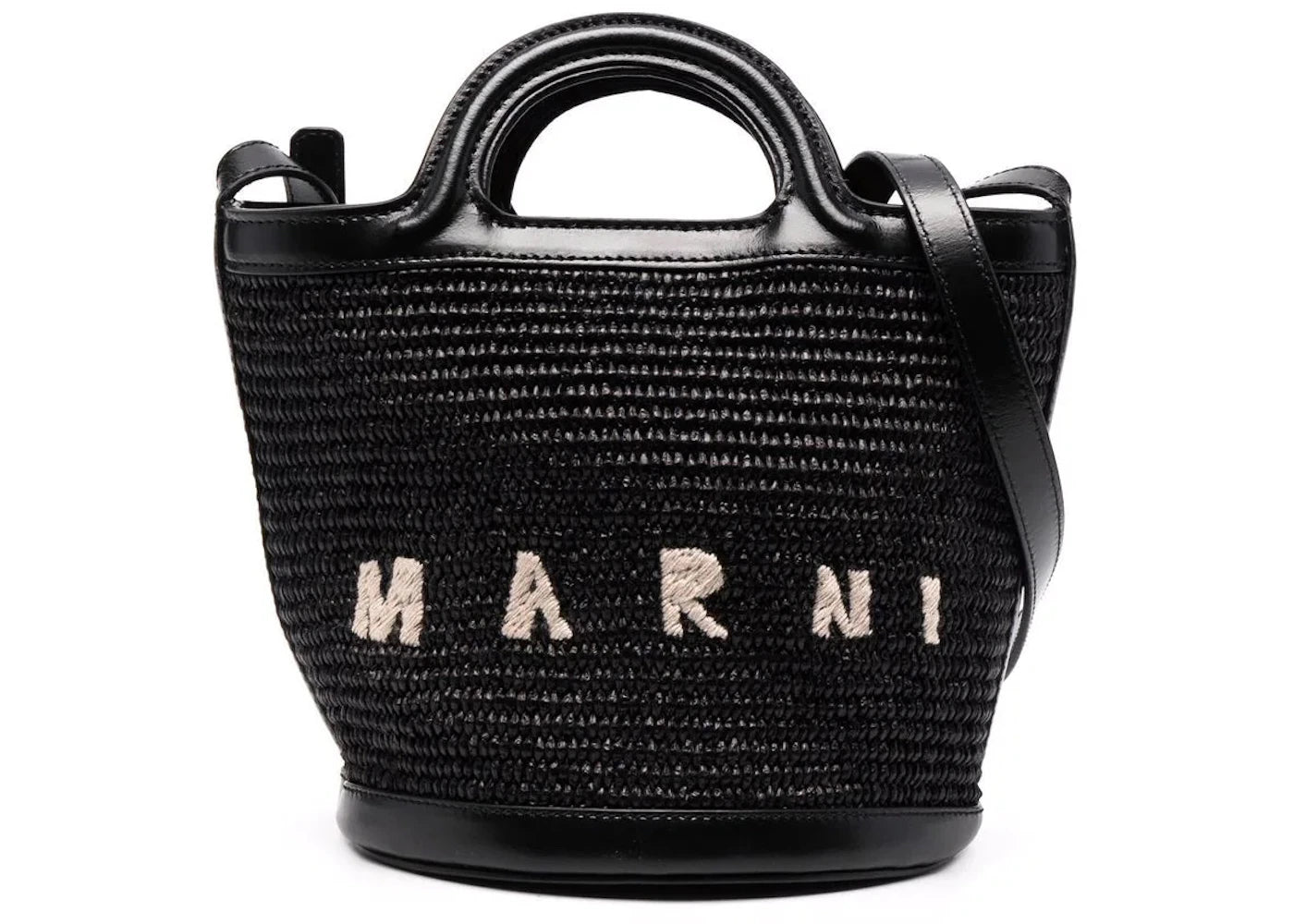 Marni Tropicalia Bucket Bag Black