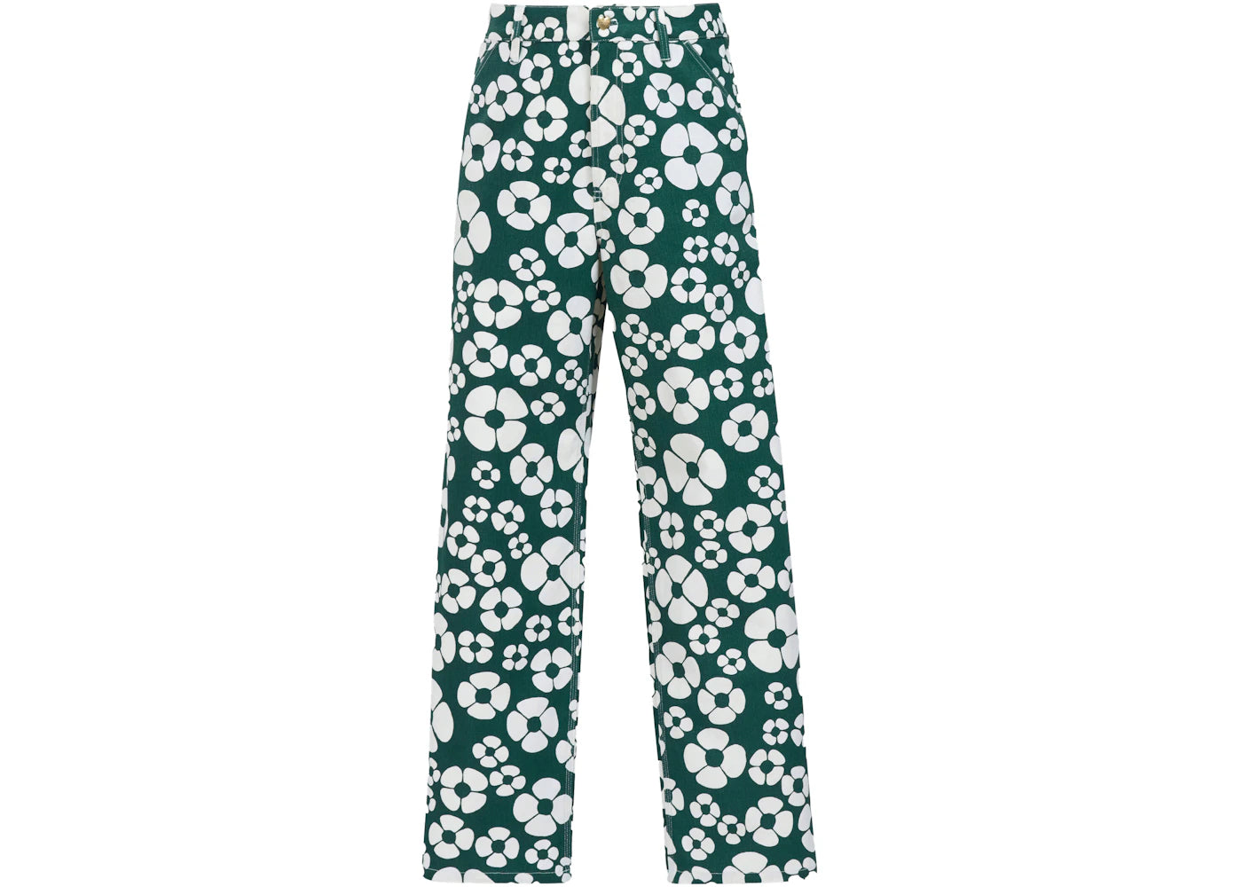 Marni x Carhartt Canvas Pants Green Floral