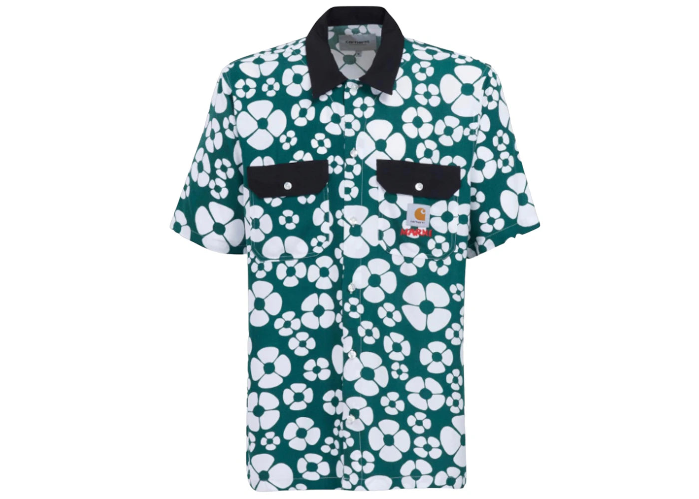 Marni x Carhartt WIP S/S Poplin Shirt Green/White