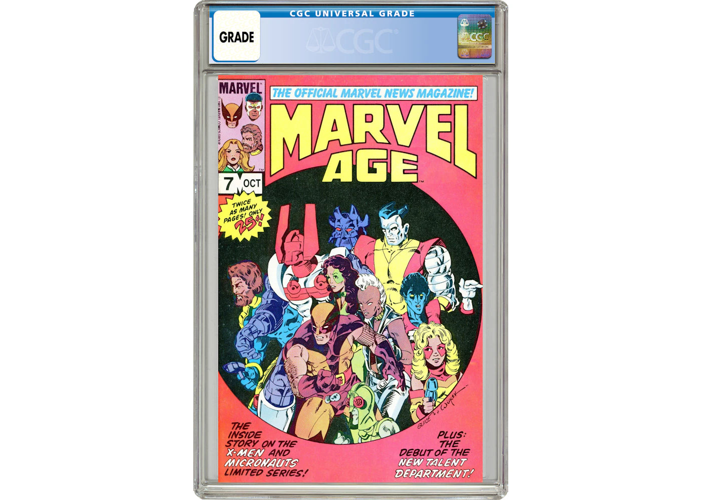Marvel Age (1983 Marvel) #7 Comic Book CGC Graded