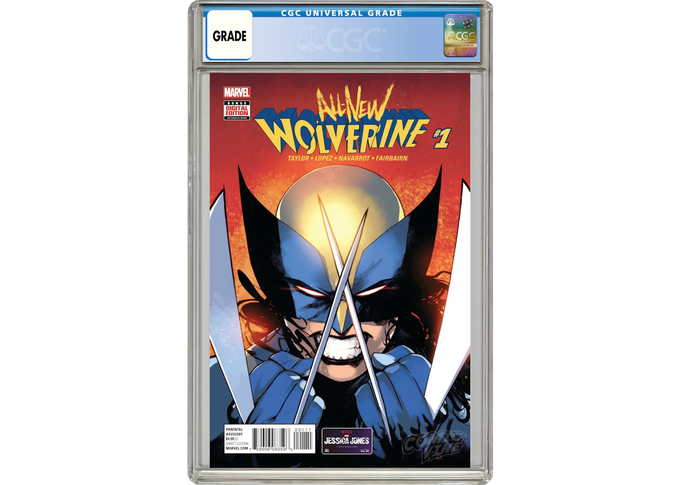 Marvel All New Wolverine #1 Comic Book CGC Graded