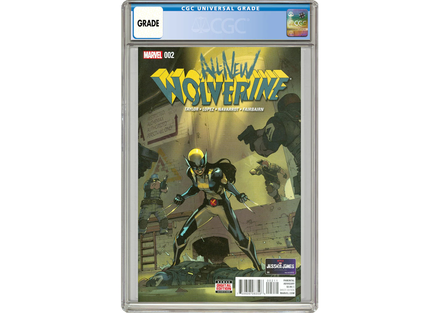 Marvel All New Wolverine (2016) #2A Comic Book CGC Graded