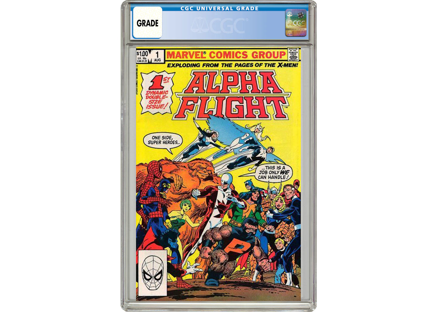 Marvel Alpha Flight #1 Comic Book CGC Graded