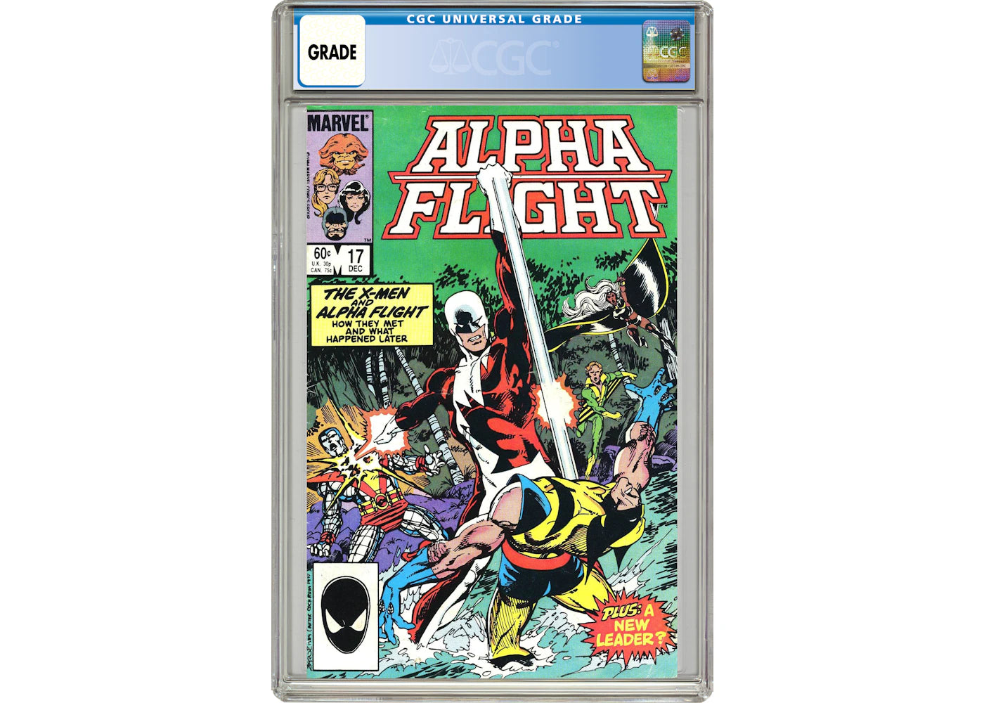 Marvel Alpha Flight (1983 1st Series) #17 Comic Book CGC Graded