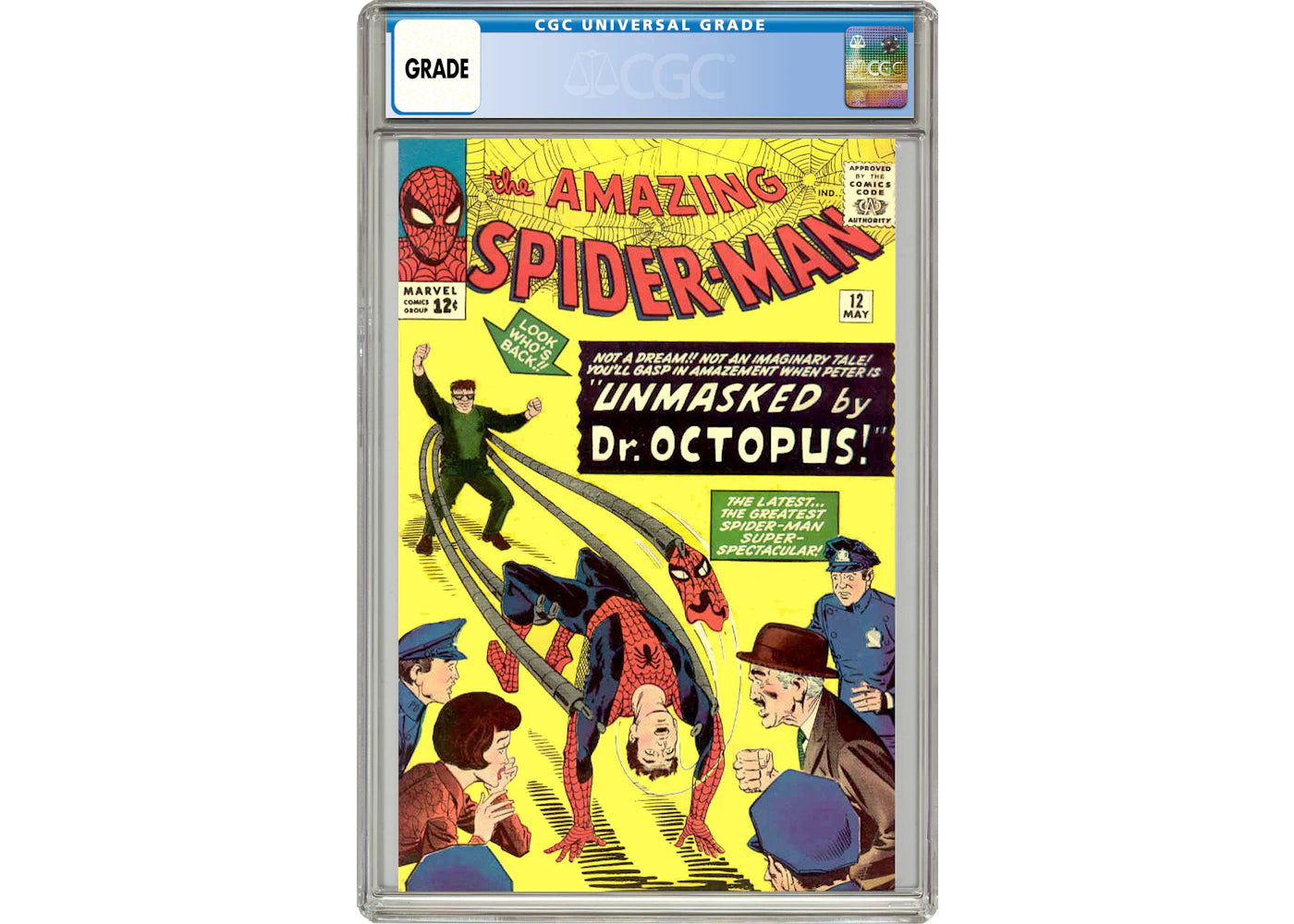Marvel Amazing Spider-Man #12 (3rd App. of Doctor Octopus) Comic Book CGC Graded