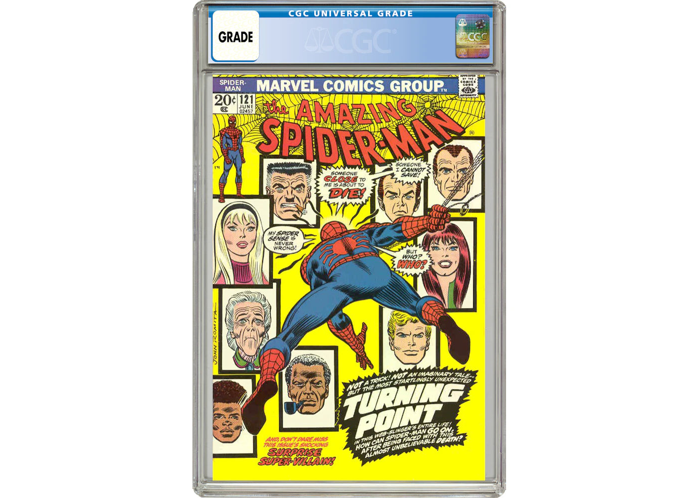 Marvel Amazing Spider-Man #121 (Death of Gwen Stacy) Comic Book CGC Graded