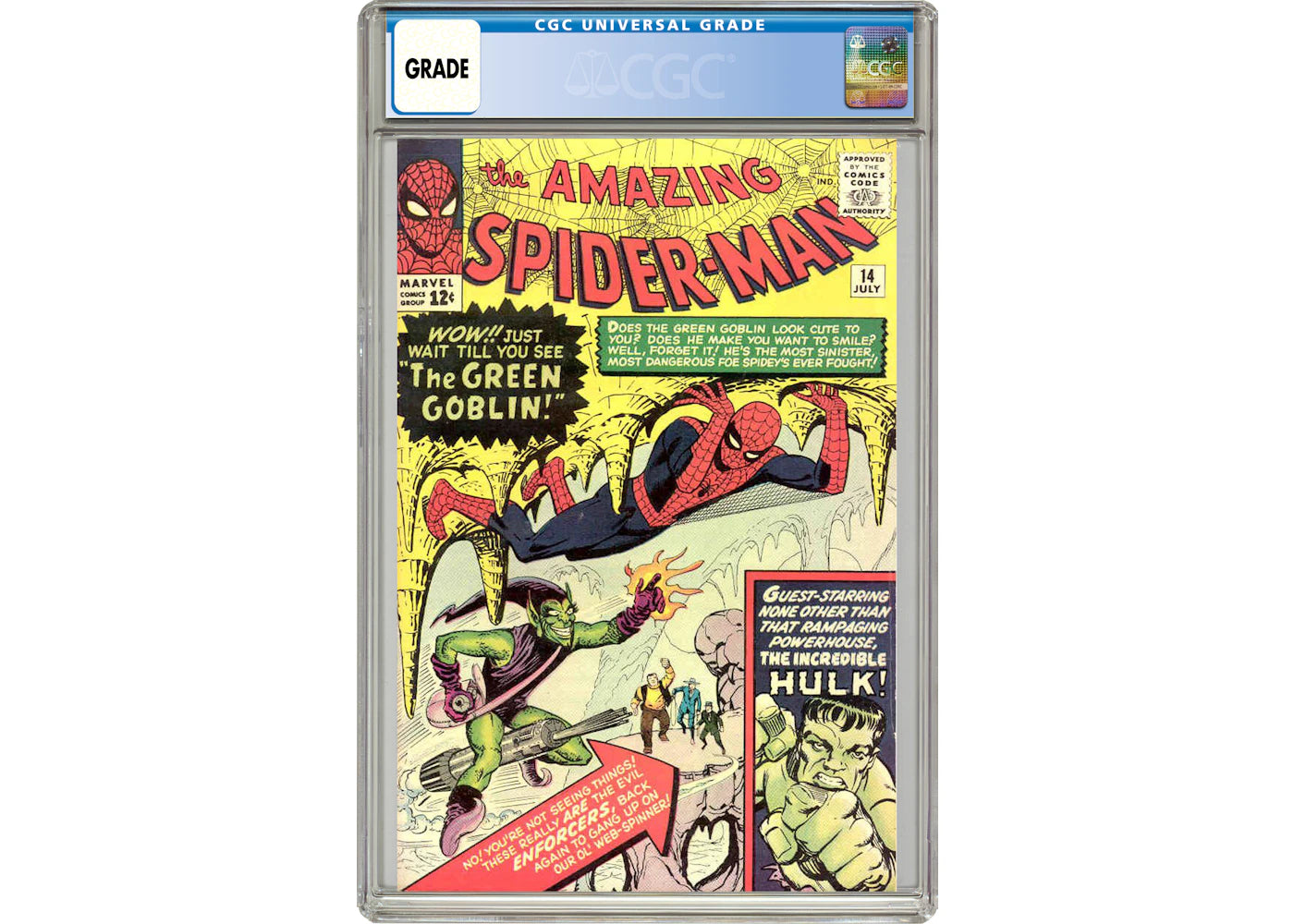 Marvel Amazing Spider-Man #14 (1st App. of The Green Goblin) Comic Book CGC Graded