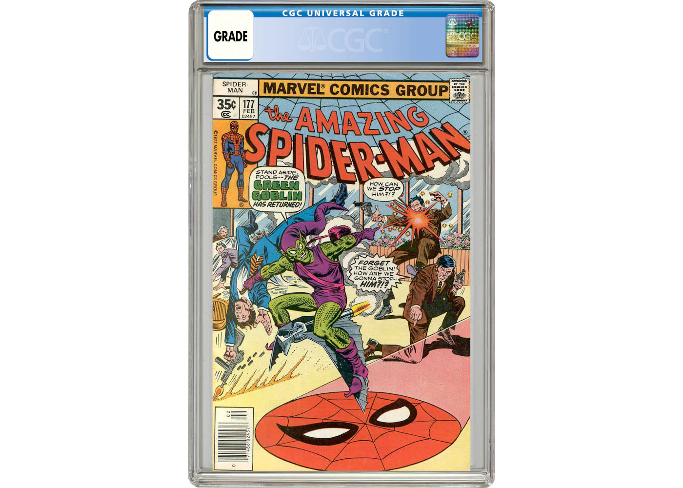 Marvel Amazing Spider-Man #177 (Green Goblin) Comic Book CGC Graded