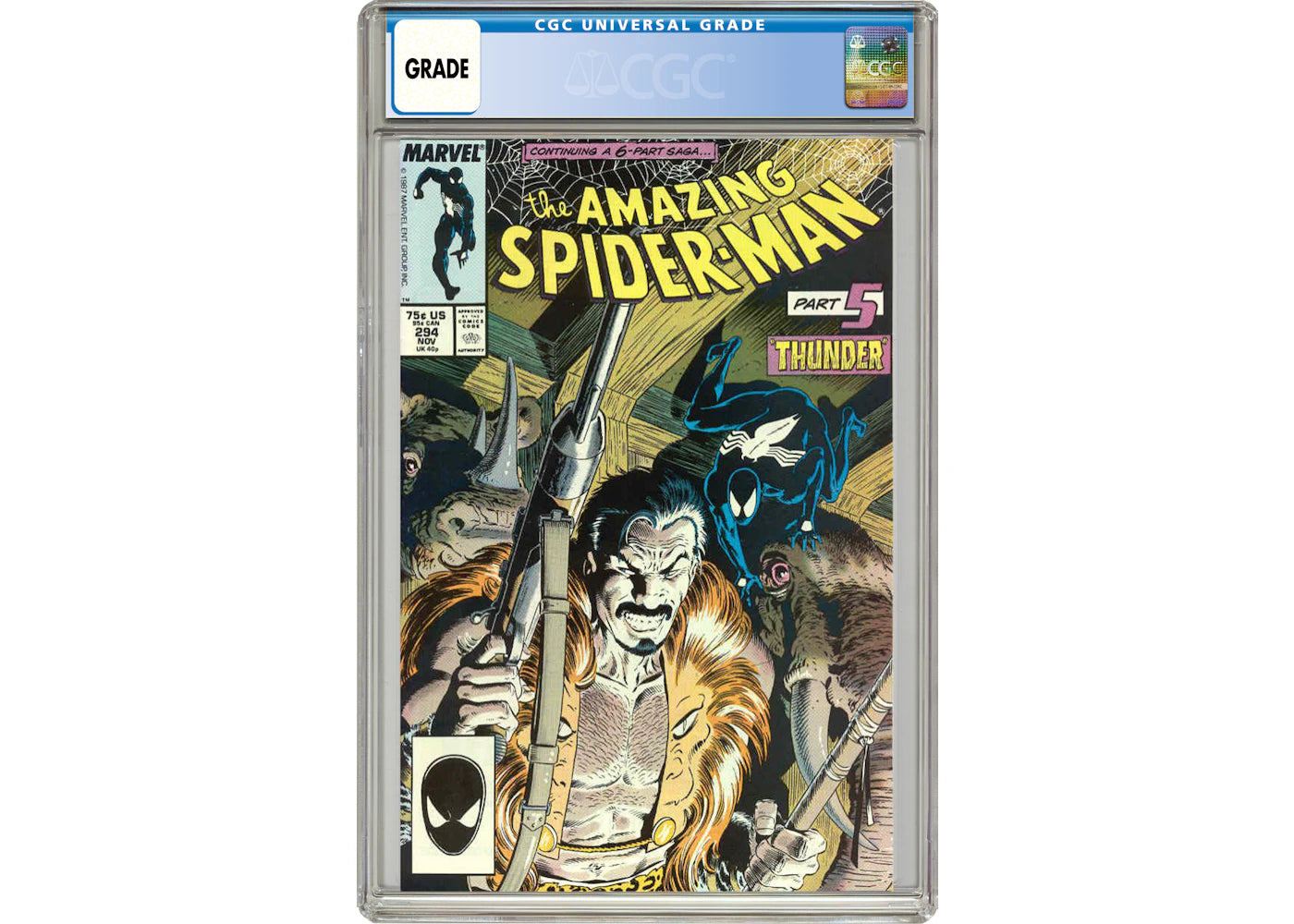 Marvel Amazing Spider-Man (1963 1st Series) #294 Comic Book CGC Graded