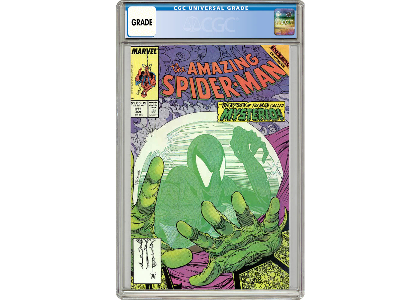 Marvel Amazing Spider-Man (1963 1st Series) #311 Comic Book CGC Graded