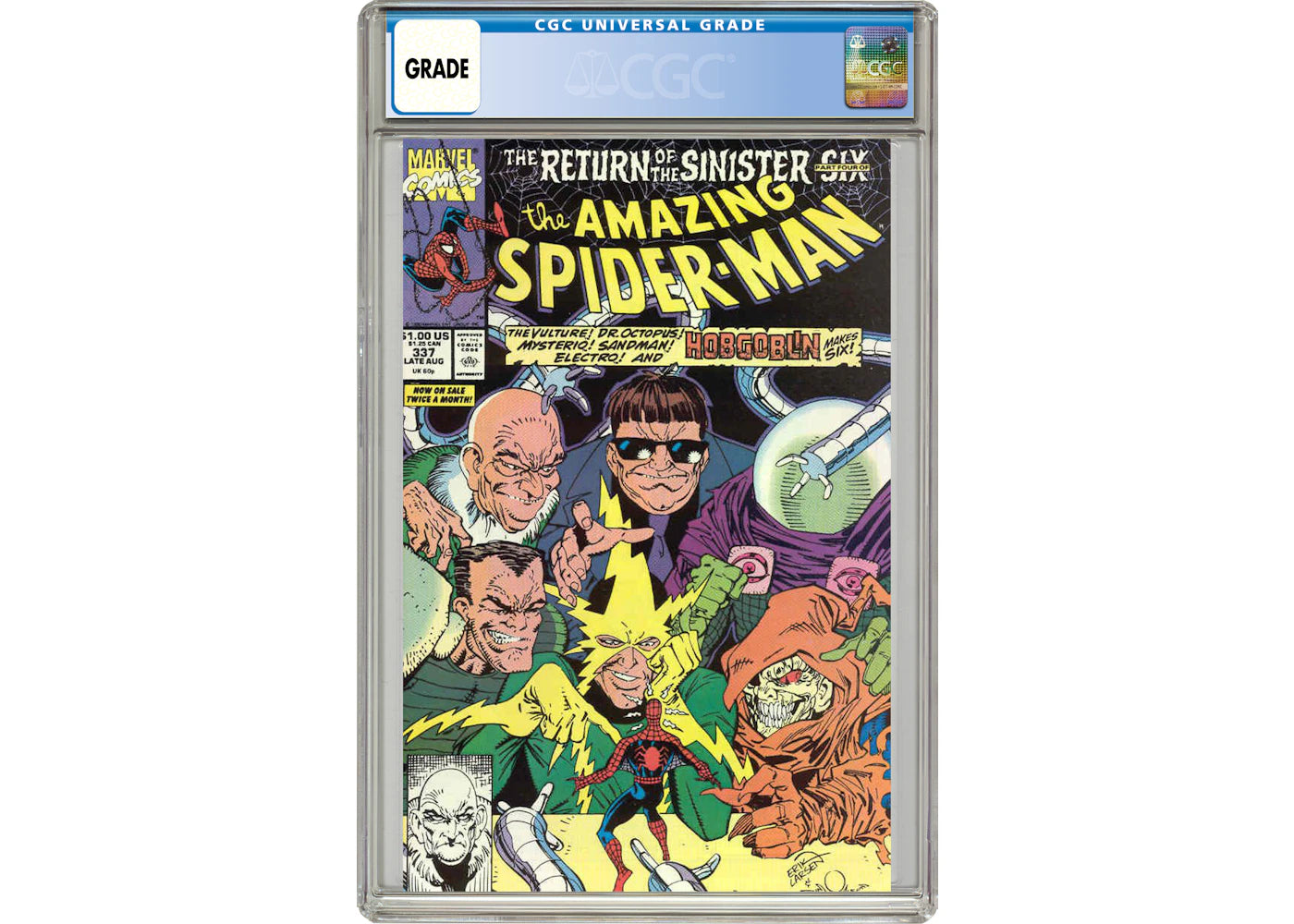 Marvel Amazing Spider-Man (1963 1st Series) #337 Comic Book CGC Graded