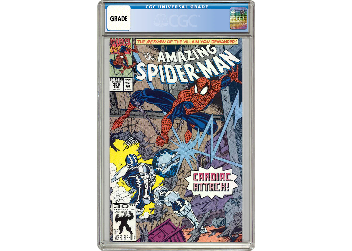 Marvel Amazing Spider-Man (1963 1st Series) #359 Comic Book CGC Graded
