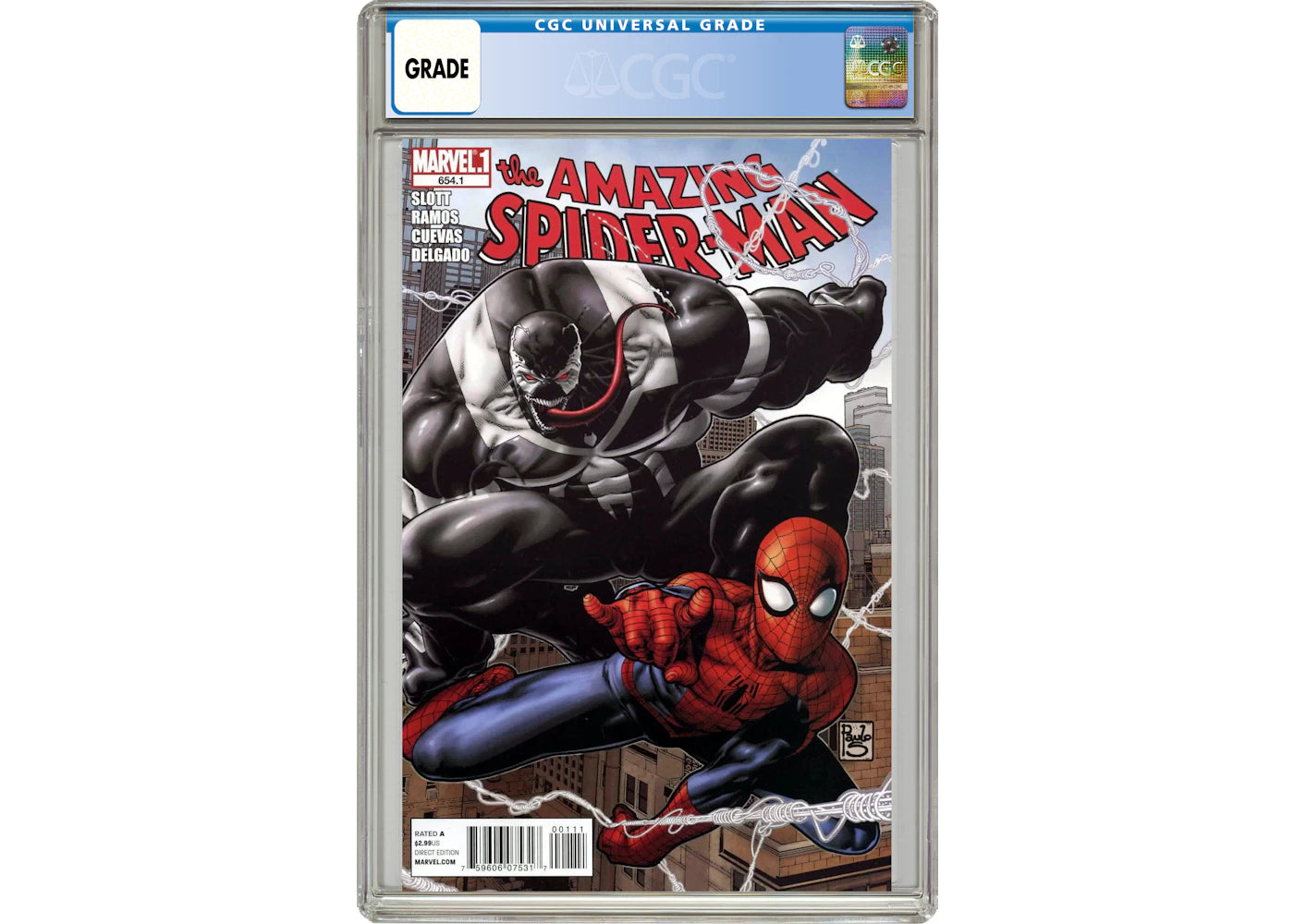 Marvel Amazing Spider-Man (1998 2nd Series) #654.1 Comic Book CGC Graded