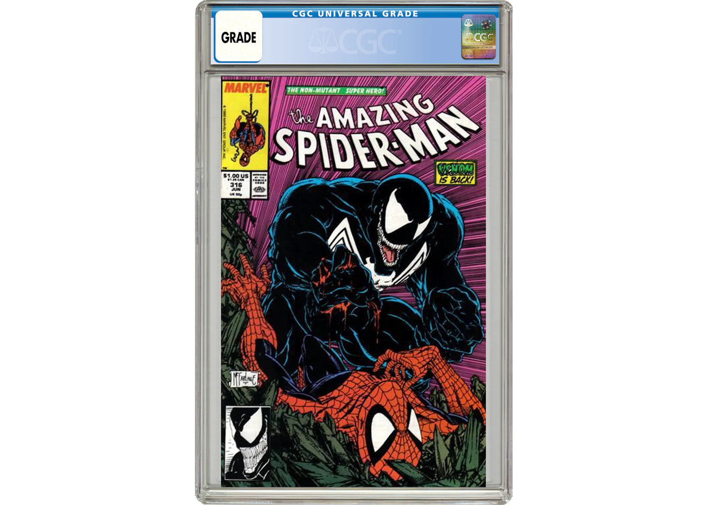 Marvel Amazing Spider-Man #316 (Venom Cover) Comic Book CGC Graded