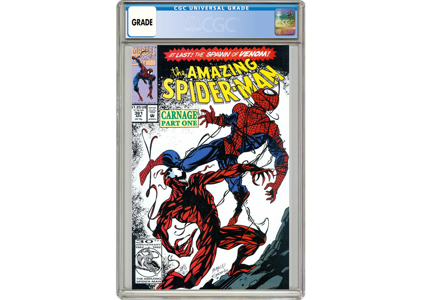Marvel Amazing Spider-Man #361 (1st App. of Carnage) Comic Book CGC Graded