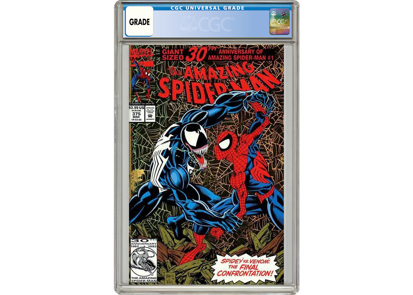 Marvel Amazing Spider-Man #375 (Venom Key Issue) Comic Book CGC Graded