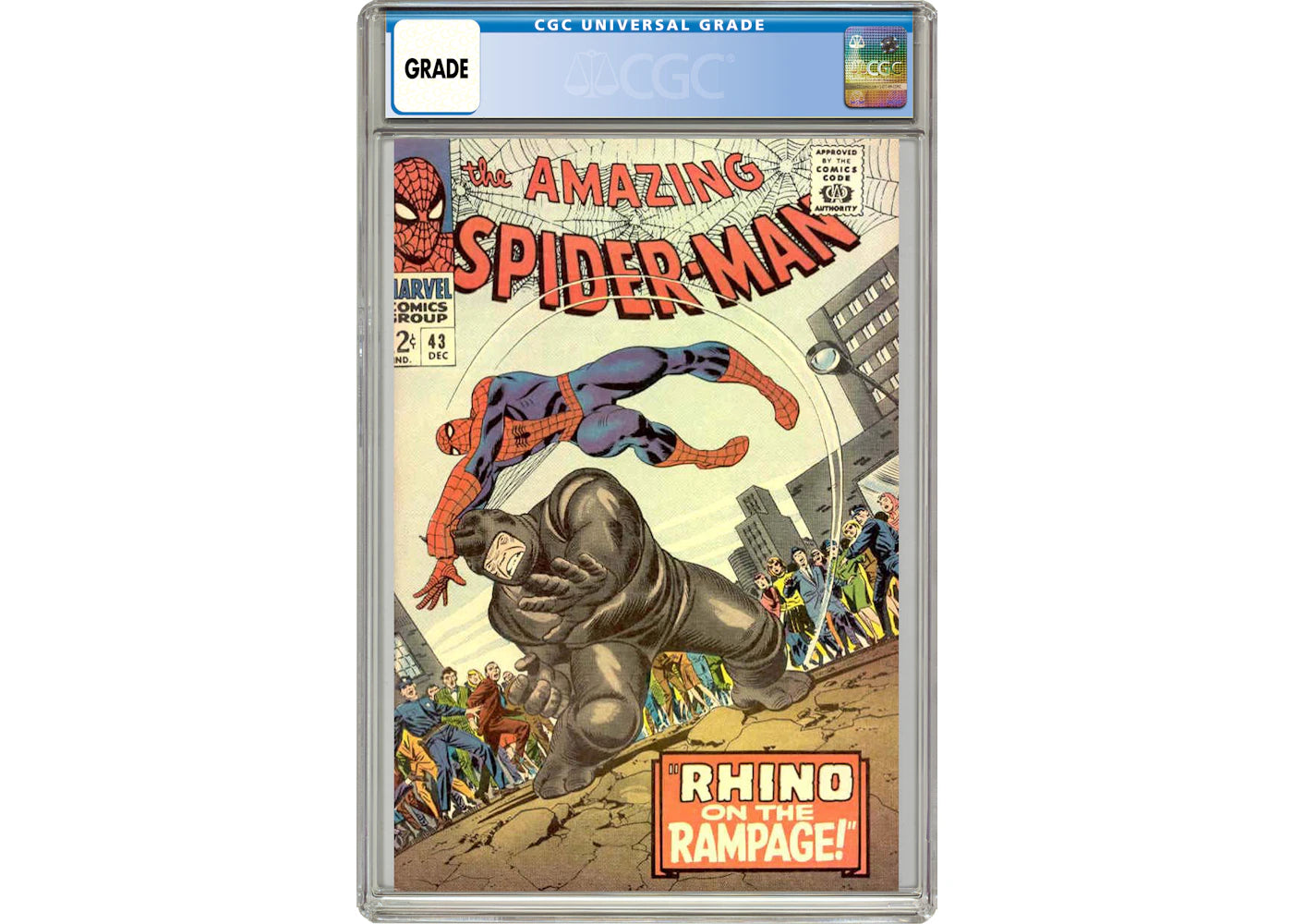 Marvel Amazing Spider-Man #43 (1st Full App. of Mary Jane) Comic Book CGC Graded