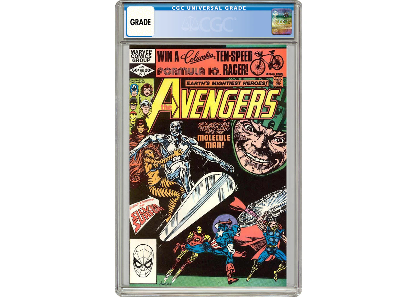 Marvel Avengers (1963 1st Series) #215 Comic Book CGC Graded