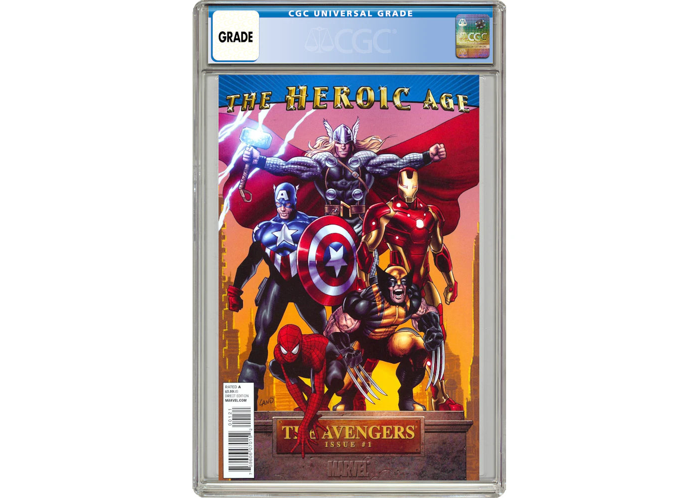 Marvel Avengers (2010 4th Series) #1B Comic Book CGC Graded