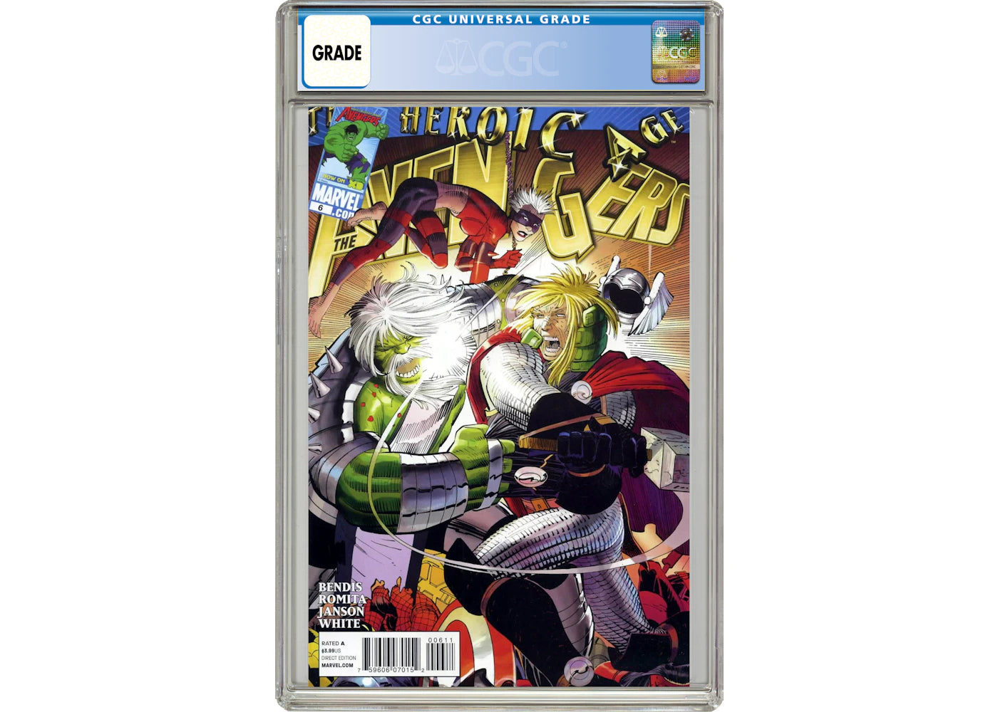 Marvel Avengers (2010 4th Series) #6 Comic Book CGC Graded