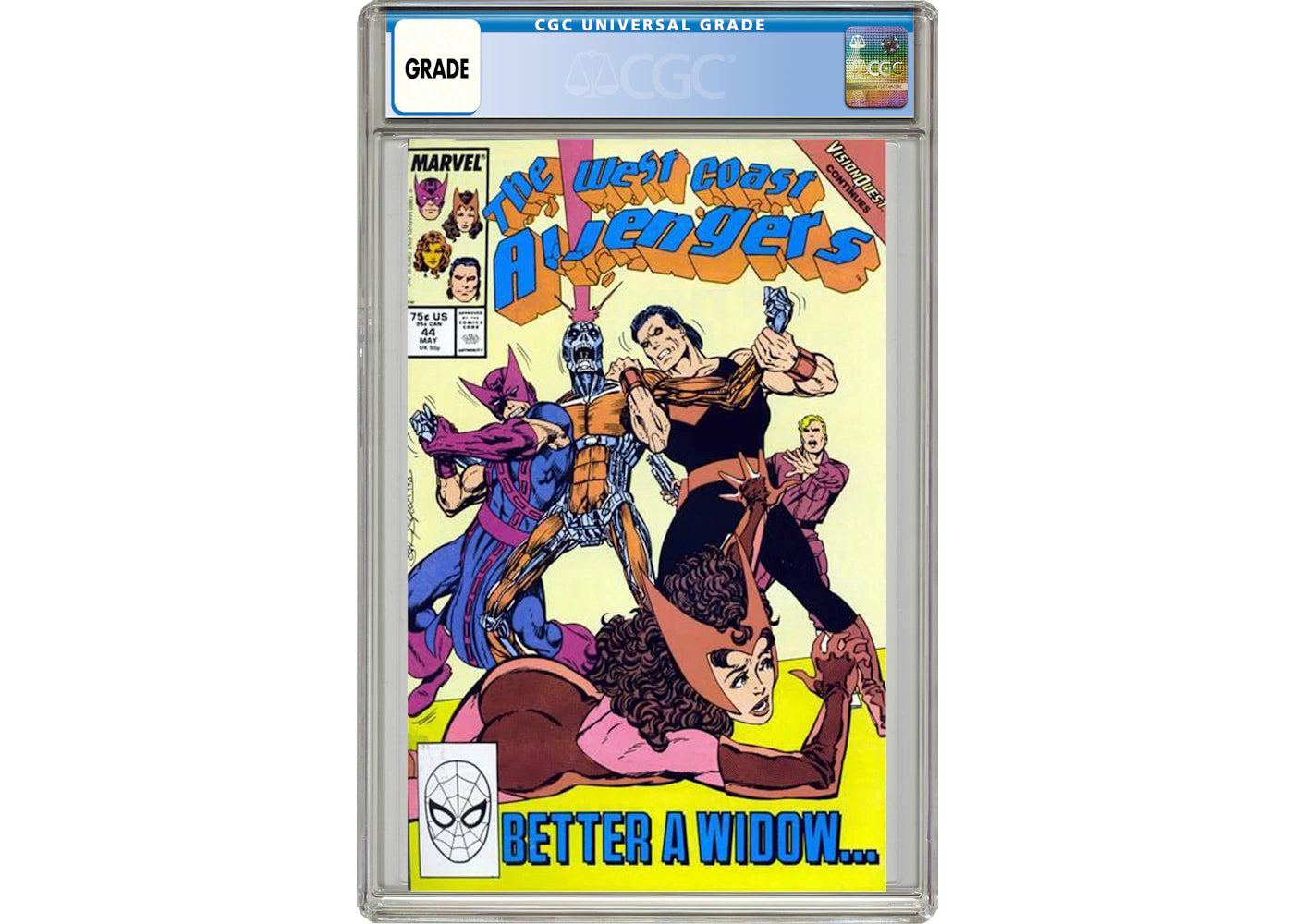 Marvel Avengers West Coast (1985) #44 Comic Book CGC Graded