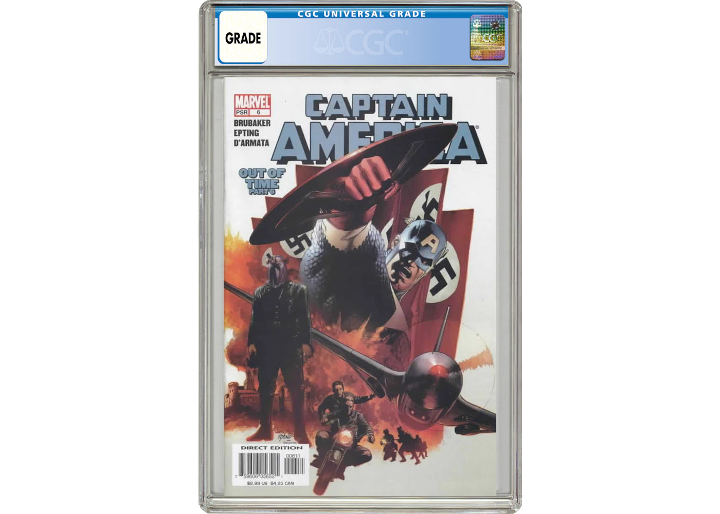 Marvel Captain America #6 (1st Full App. of Winter Soldier) Comic Book CGC Graded