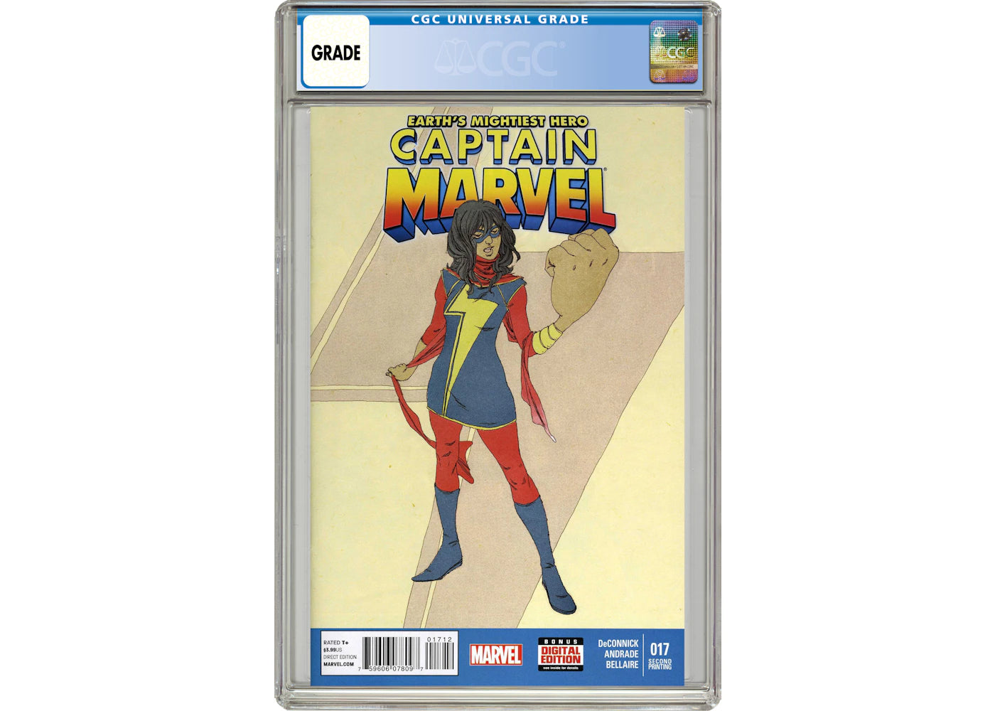 Marvel Captain Marvel (2012 #7th Series) #17C Comic Book CGC Graded