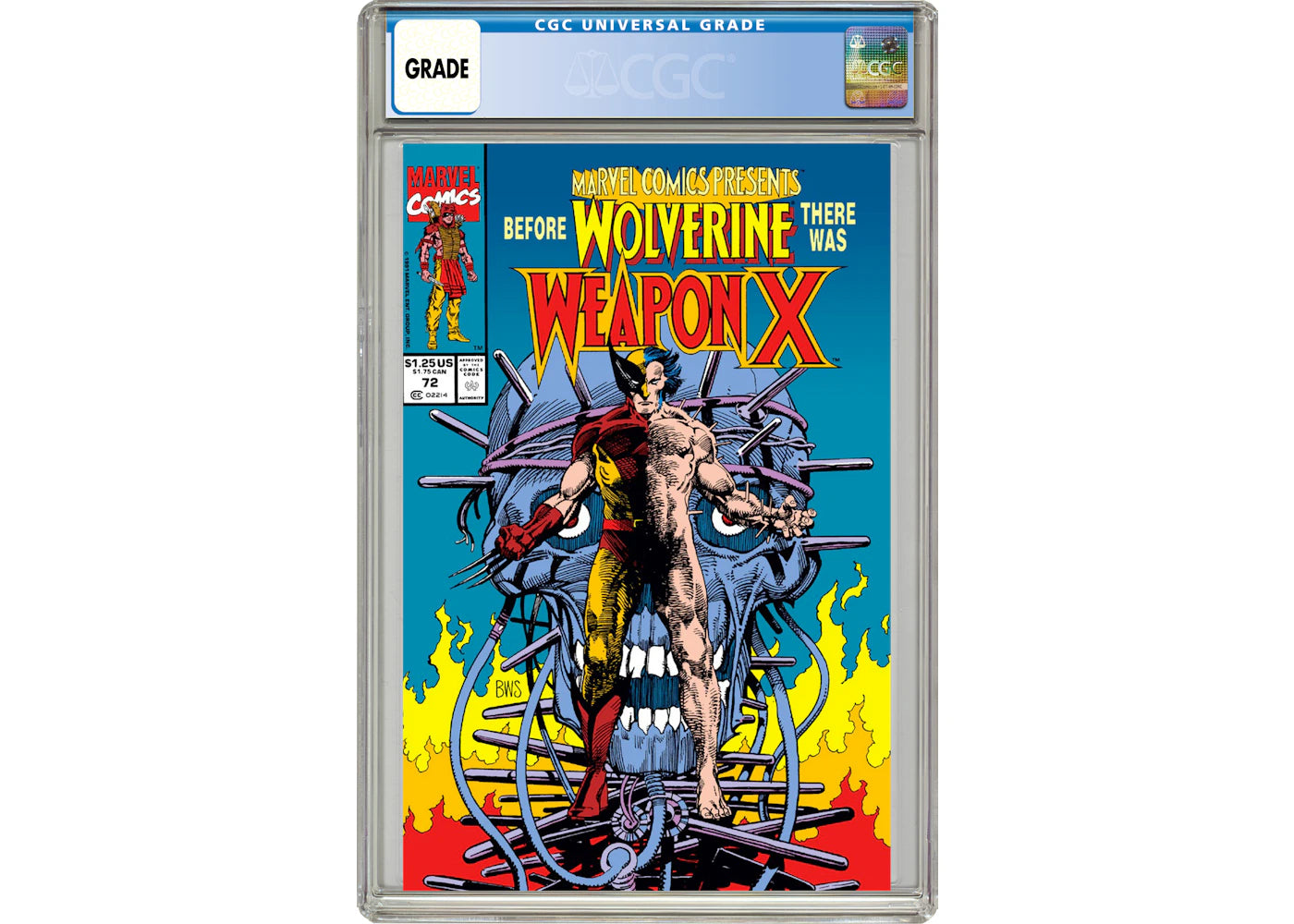 Marvel Comics Presents #72 (Orgin Of Wolverine) Comic Book CGC Graded