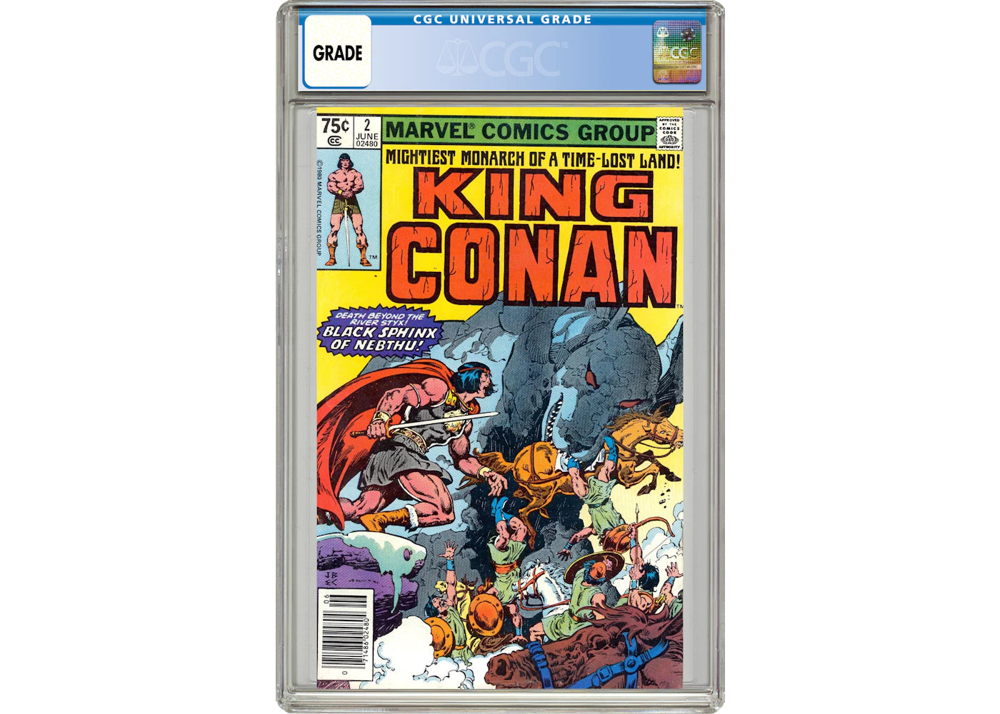 Marvel Conan the King (1980) #2 Comic Book CGC Graded