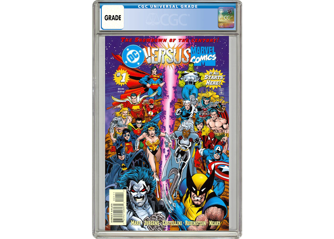 Marvel/DC Marvel vs. DC (1996) #1 Comic Book CGC Graded
