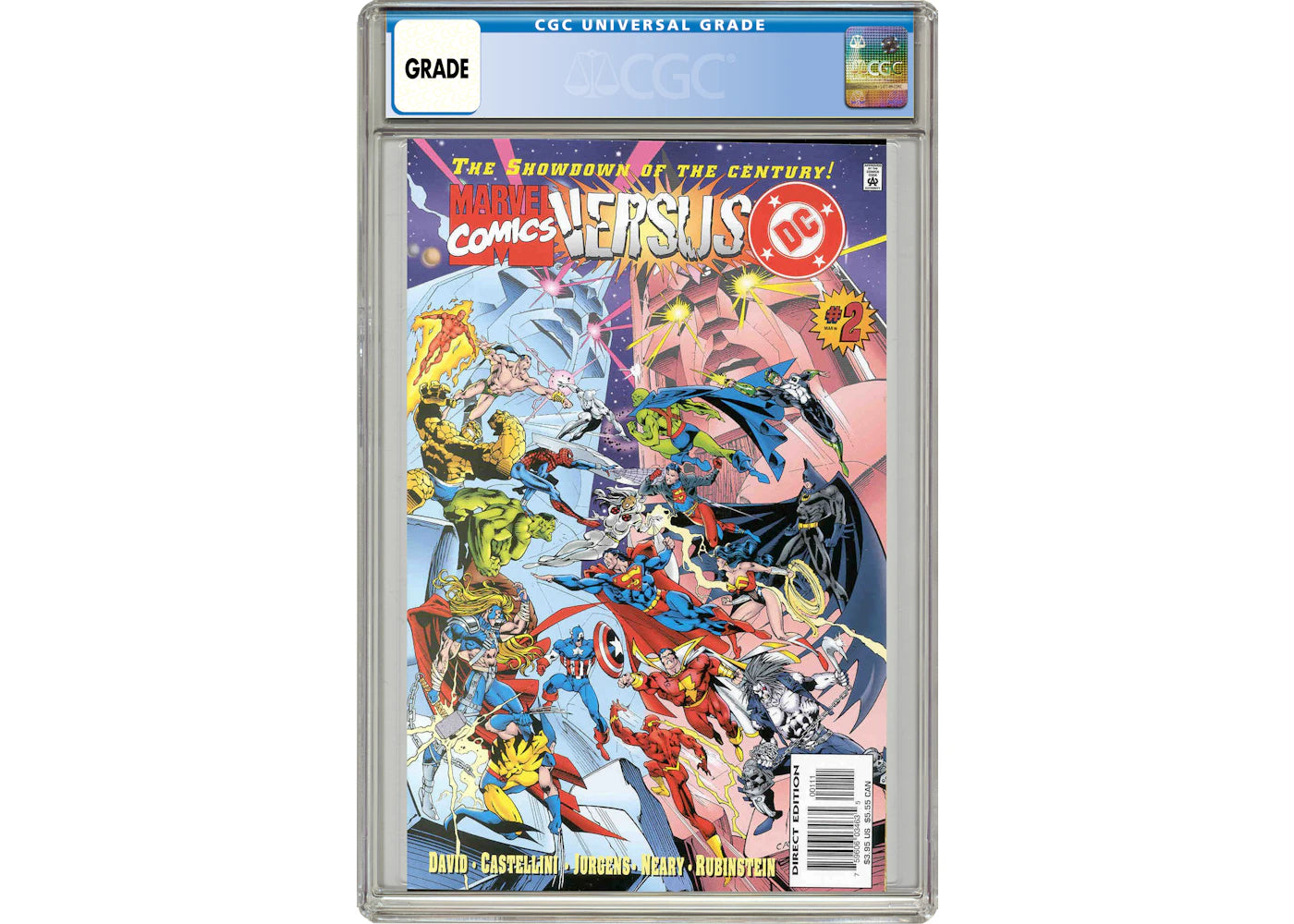 Marvel/DC Marvel vs. DC (1996) #2 Comic Book CGC Graded