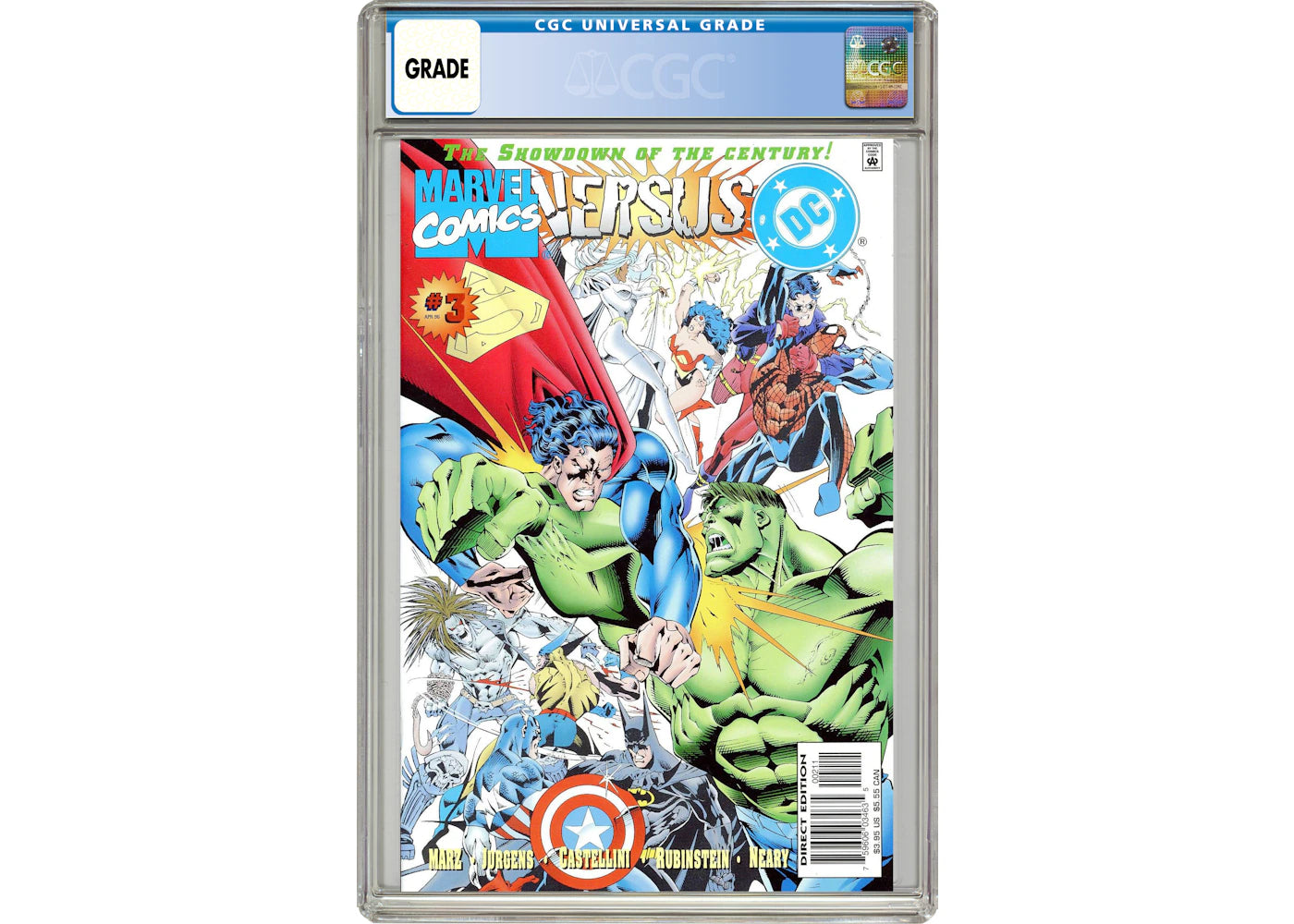 Marvel/DC Marvel vs. DC (1996) #3 Comic Book CGC Graded