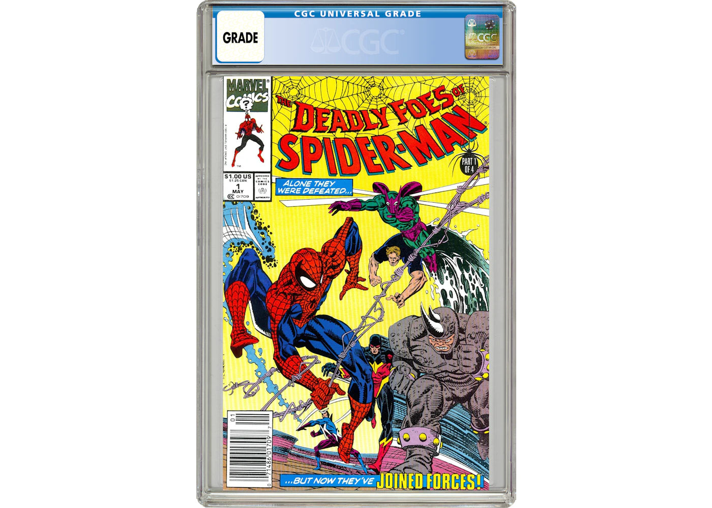 Marvel Deadly Foes of Spider-Man (1991) #1 Comic Book CGC Graded