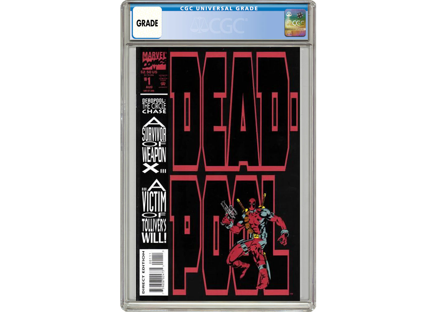 Marvel Deadpool The Circle Chase #1 Comic Book CGC Graded