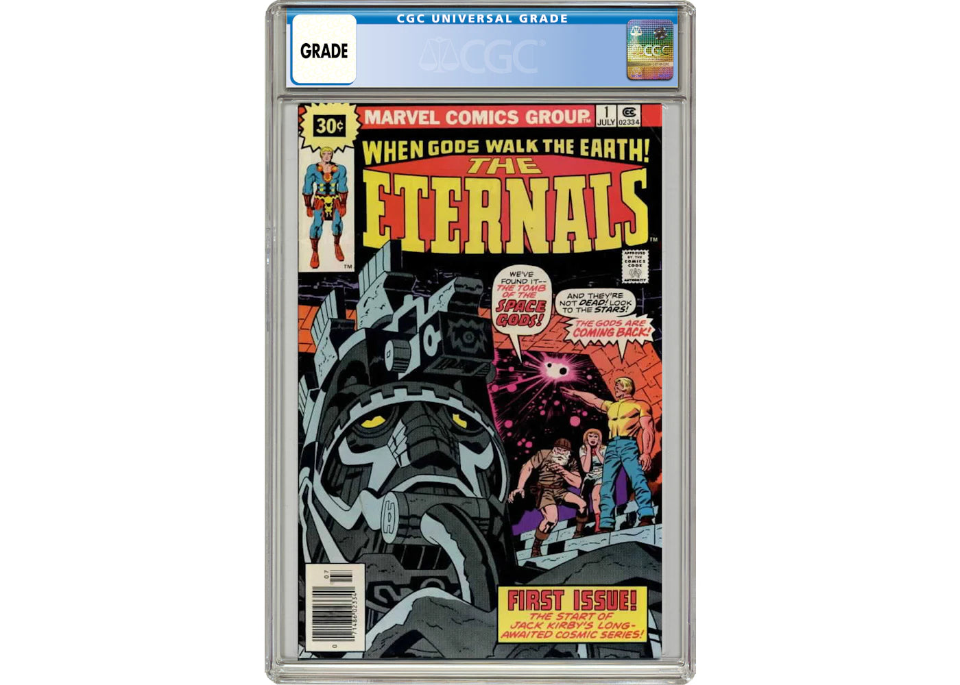 Marvel Eternals #1 30 Cent Price Variant Comic Book CGC Graded